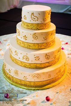 Yellow Indian Wedding Cake Yellow Indian Wedding Cake