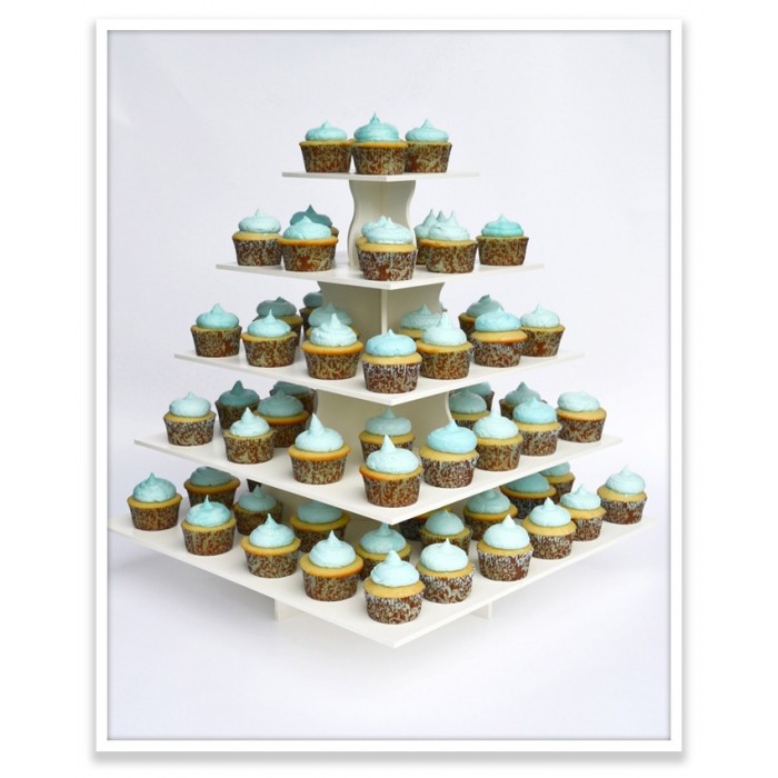 5 Tier Square Cupcake Tower 5 Tier Square Cupcake Tower