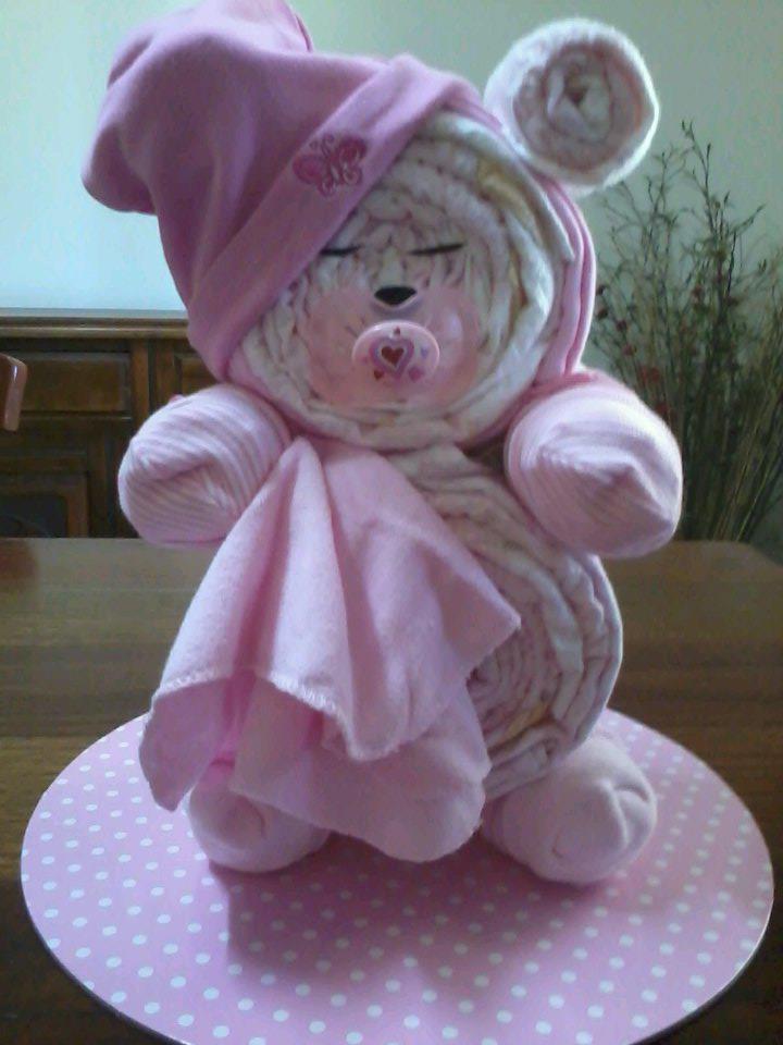 Baby Bear Diaper Cake