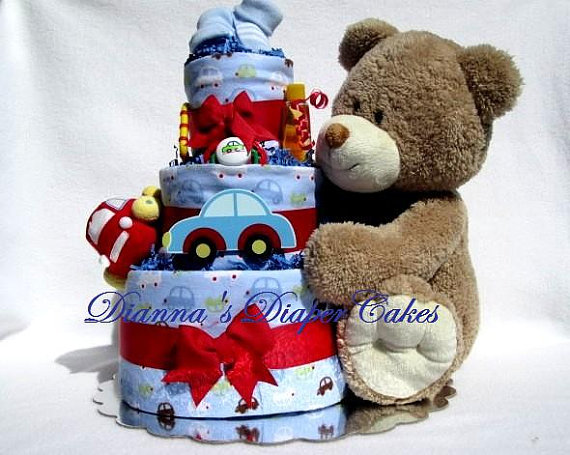 Baby Boy Car Diaper Cakes Baby Boy Car Diaper Cakes