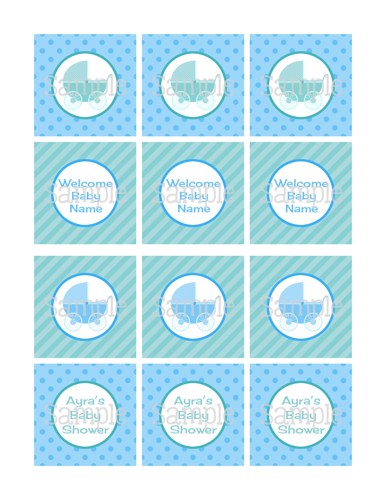 Baby Boy Cupcake Toppers Printable Baby Boy Cupcake Toppers Printable