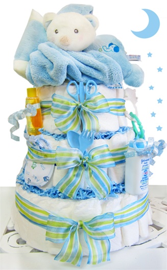 Baby Boy Diaper Cake