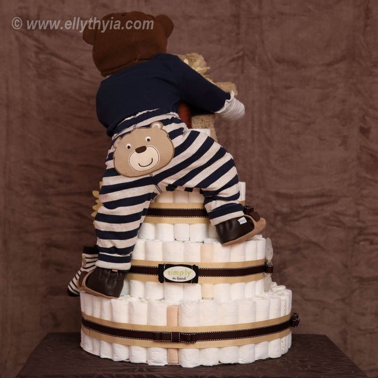 Baby Boy Diaper Cake