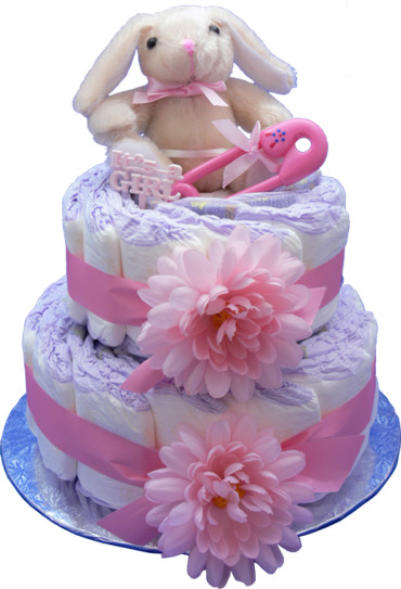 Baby Girl Diaper Cake