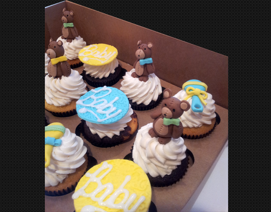 Baby Shower Cupcake Cake