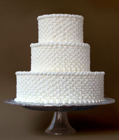 Basketweave Wedding Cake Basketweave Wedding Cake