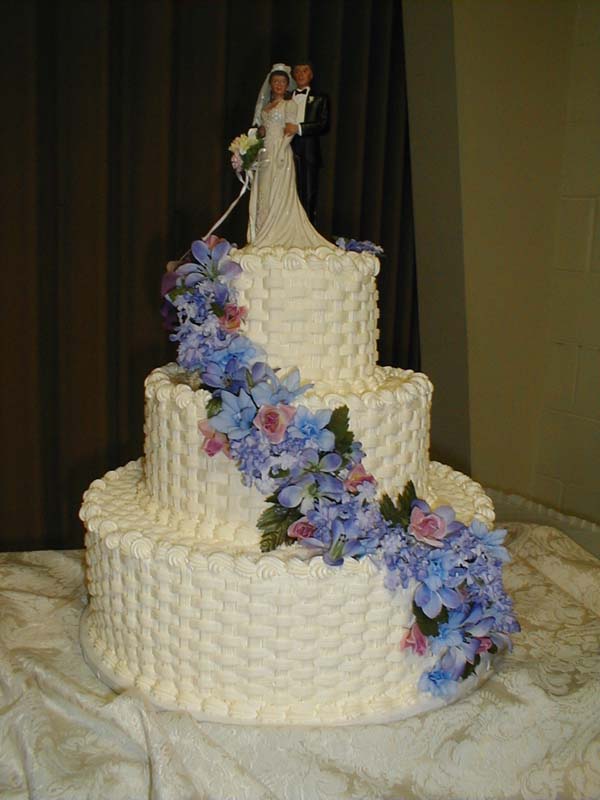 Basketweave Wedding Cake