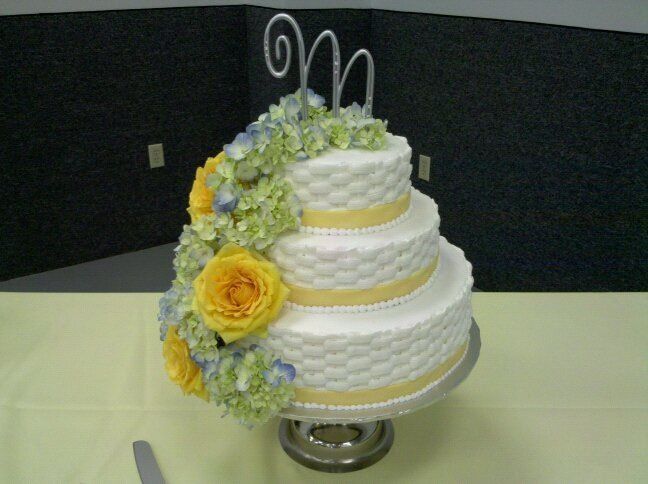 Basketweave Wedding Cake