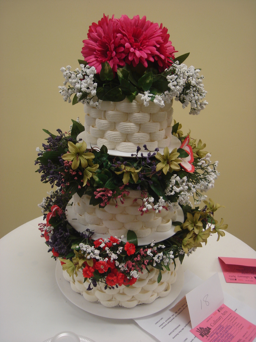 Basketweave Wedding Cake