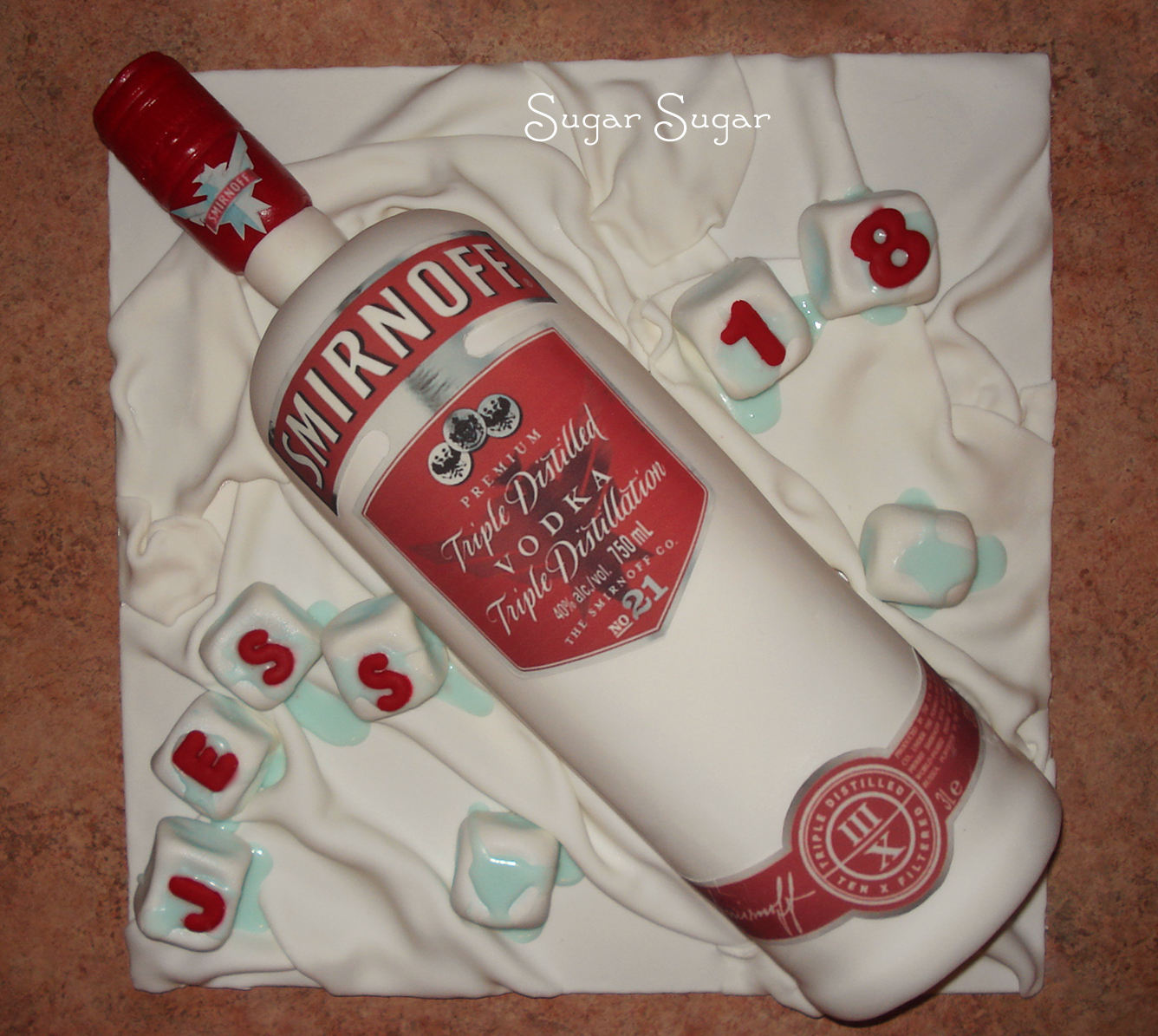 Birthday Cake Vodka Bottle