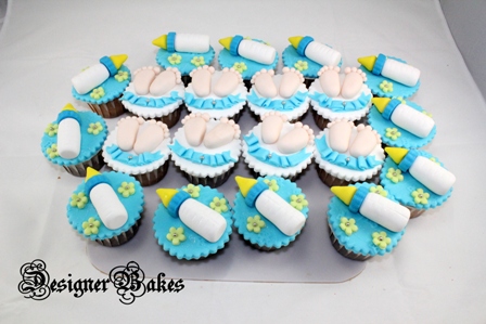 Bottle Baby Shower Cupcake Cake