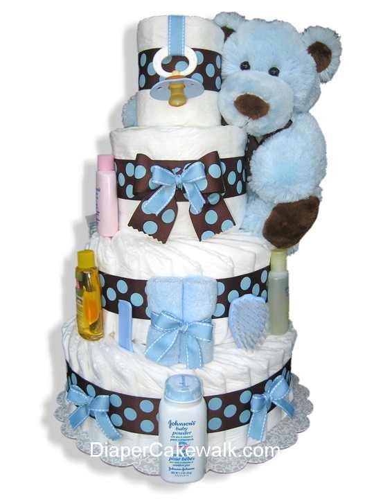 Boy Baby Shower Diaper Cake Boy Baby Shower Diaper Cake