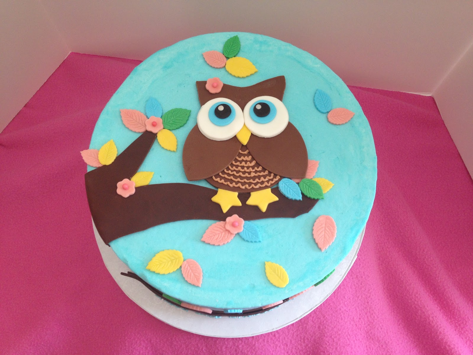 Buttercream Cake Decorations Owls Buttercream Cake Decorations Owls