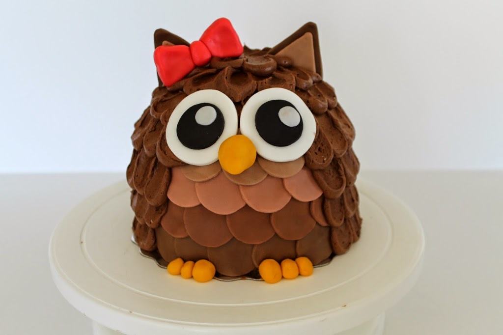 Buttercream Owl Cake Tutorial