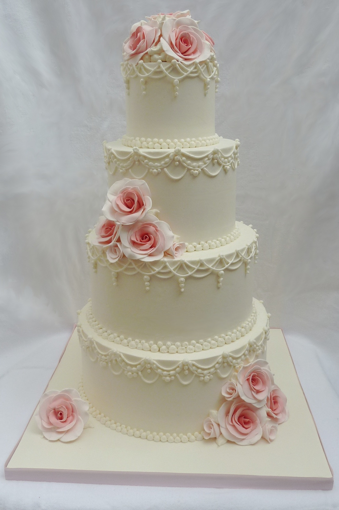 Buttercream Wedding Cakes No Fondant