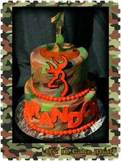 Camo 1st Birthday Cake Camo 1st Birthday Cake