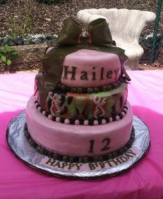 Camo Browning Birthday Cake Camo Browning Birthday Cake