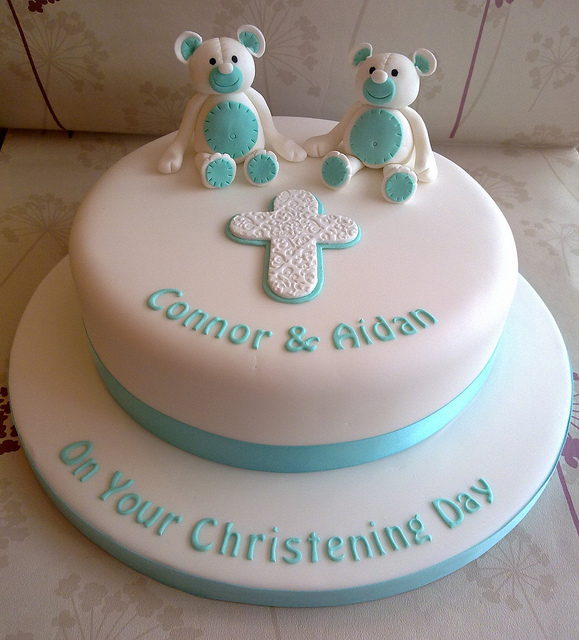 Christening Cake Ideas for Twins