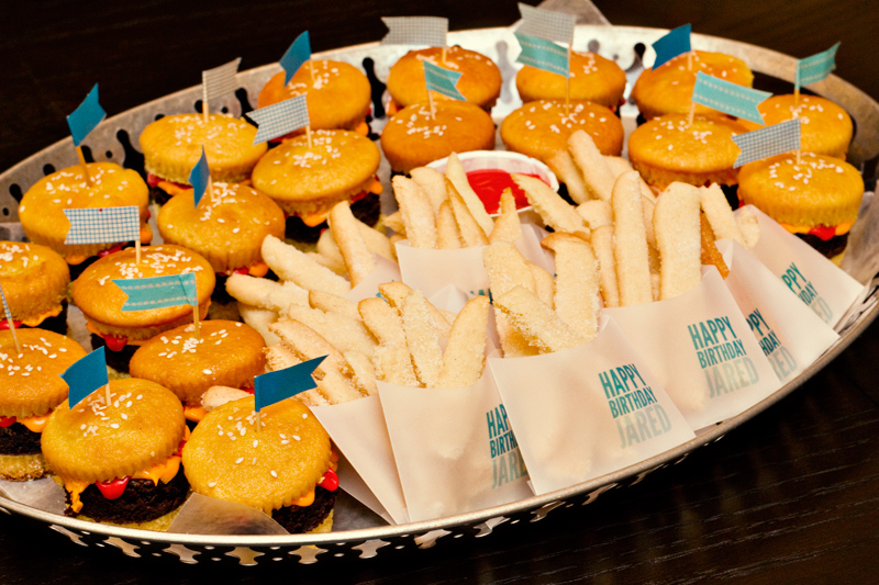 Cookie French Fries Hamburger Cupcakes