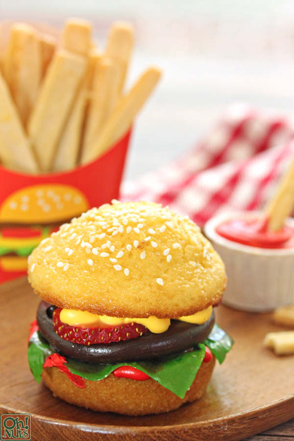 Cookie French Fries Hamburger Cupcakes