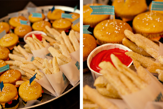 Cookie French Fries Hamburger Cupcakes