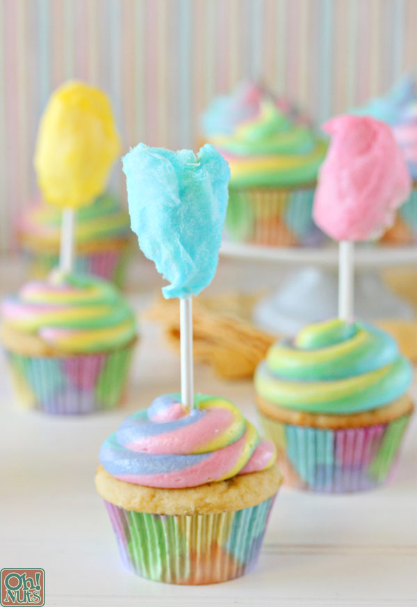 Cotton Candy Cupcakes Cotton Candy Cupcakes