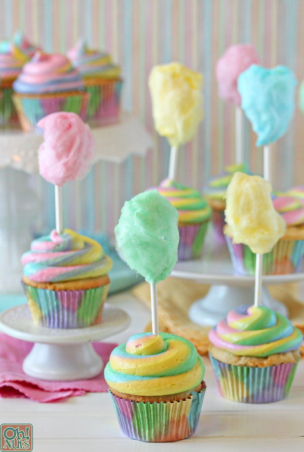 Cotton Candy Cupcakes