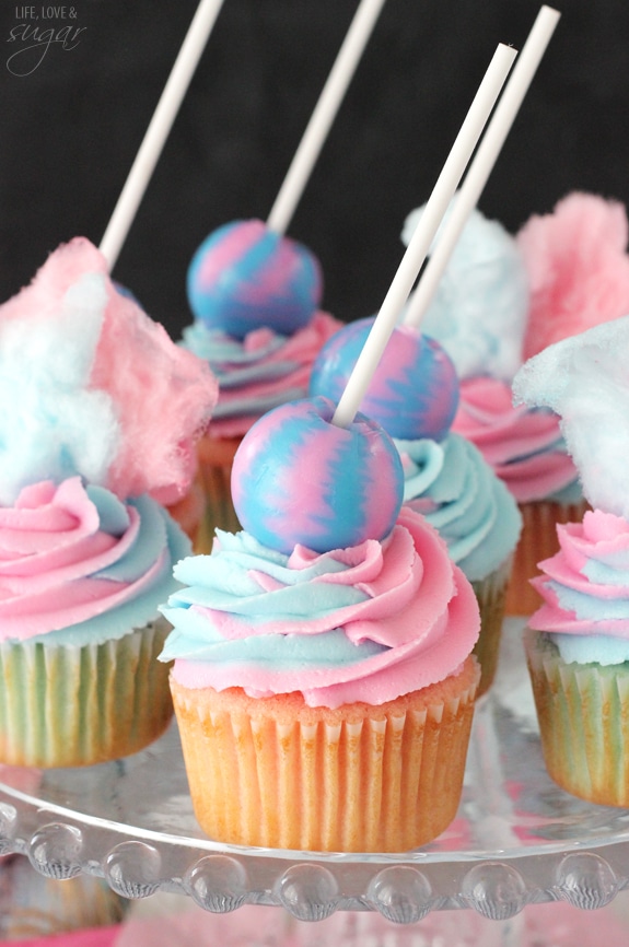 Cotton Candy Cupcakes Cotton Candy Cupcakes