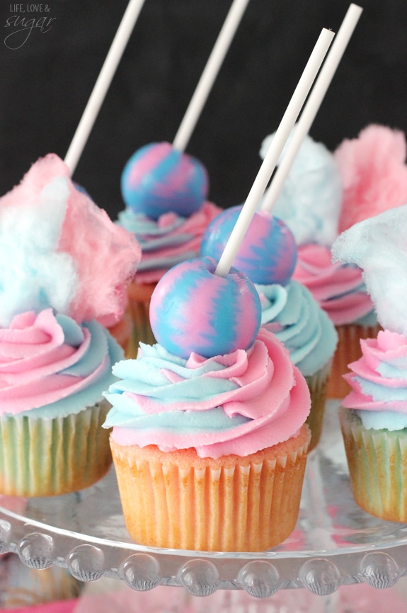 Cotton Candy Cupcakes