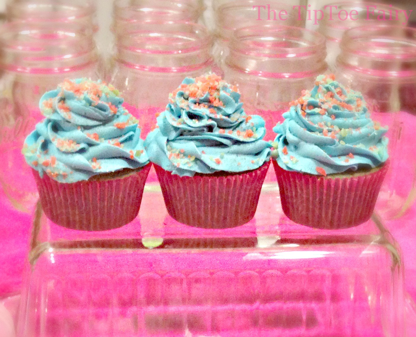 Cotton Candy Flavored Cupcakes