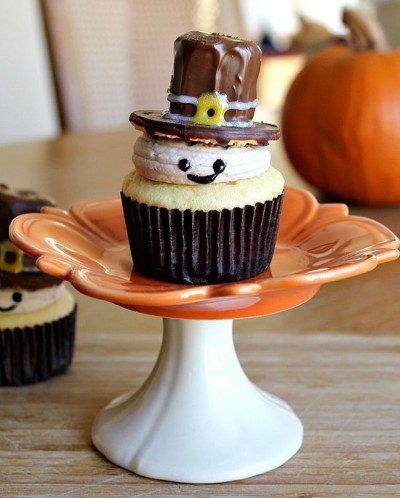 Cute Thanksgiving Cupcakes Pilgrim