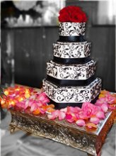 Damask Wedding Cake