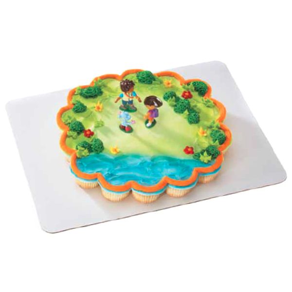 Dora the Explorer Pull Apart Cupcake Cake