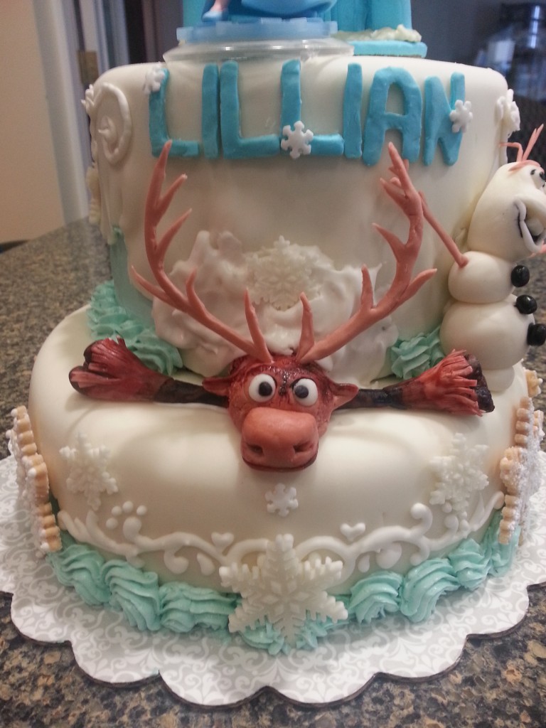 Easy to Make Frozen Theme Cake Easy to Make Frozen Theme Cake