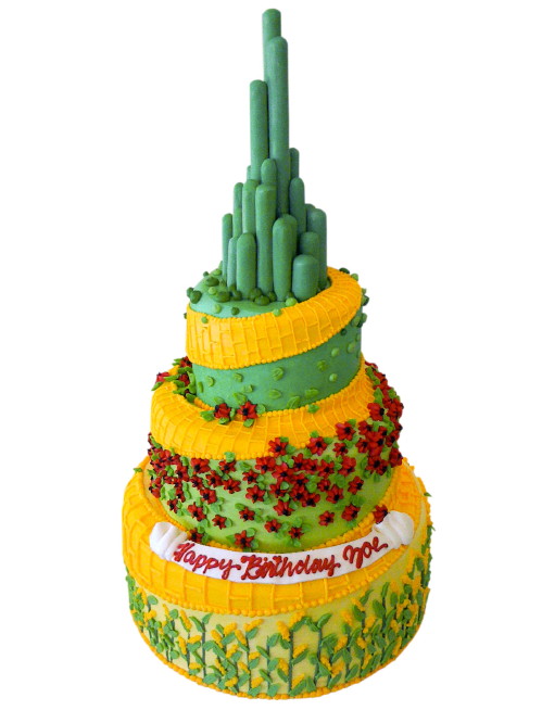 Emerald City Birthday Cake