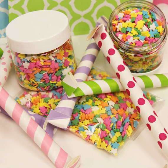 Flower Sprinkle Cupcakes