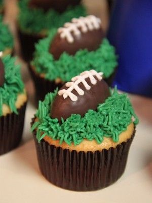 Football Cupcake Cake