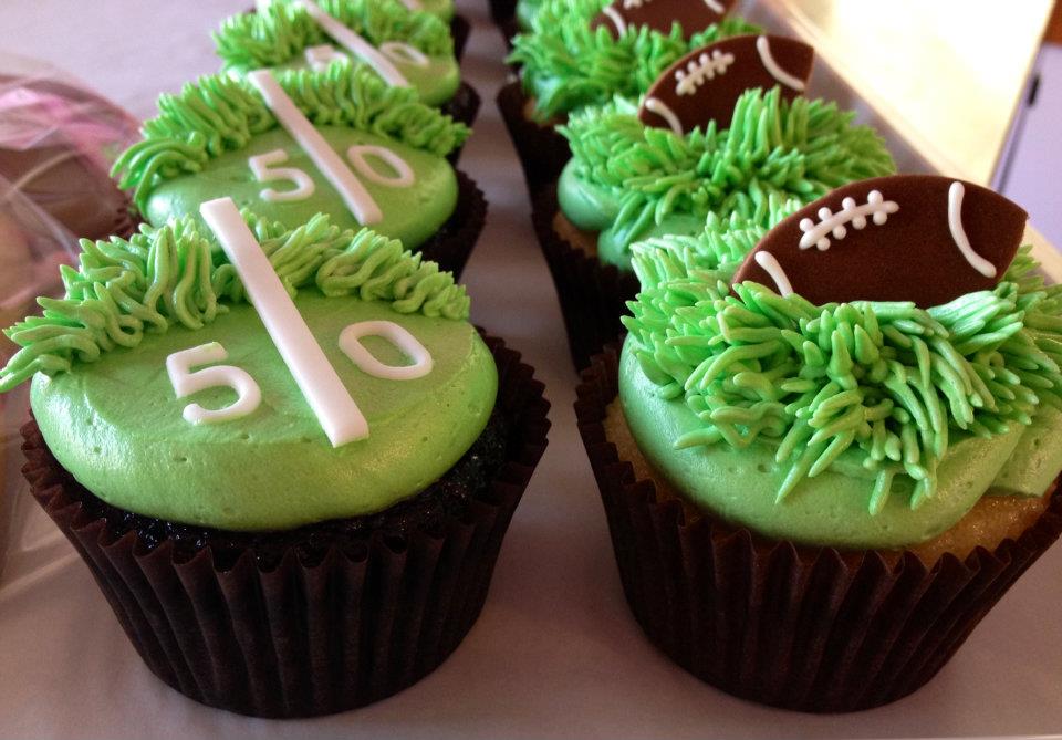Football Cupcakes Football Cupcakes
