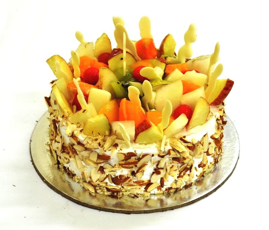 Fresh Fruit Birthday Cake