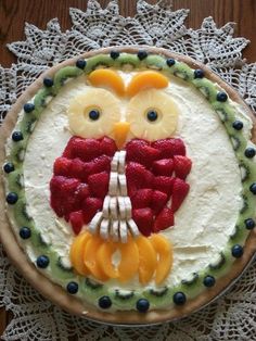 Fruit Pizza Birthday Cake