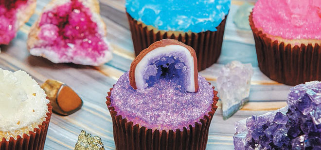 Geode Cupcakes NERDY NUMMIES Candy