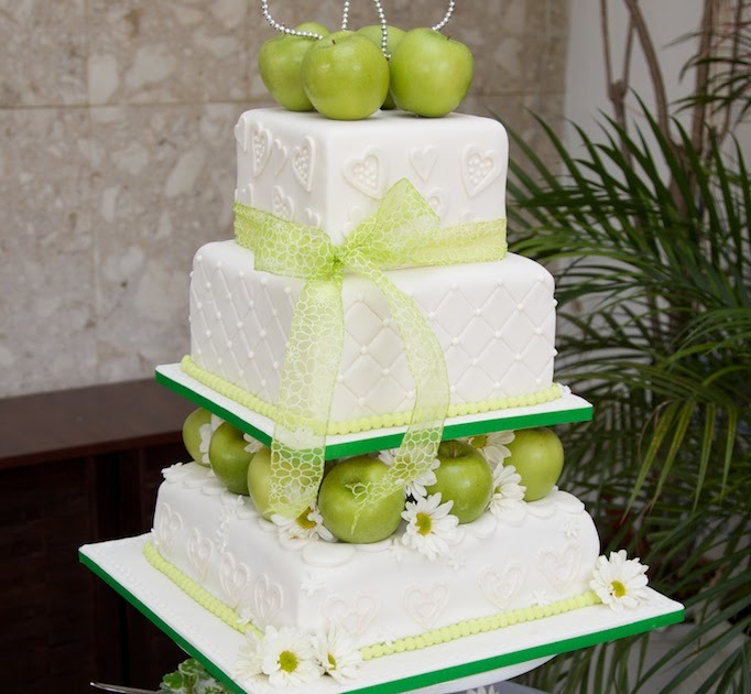 Green Apple Wedding Cake