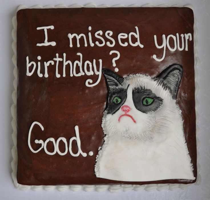 Grumpy Cat Birthday Cake