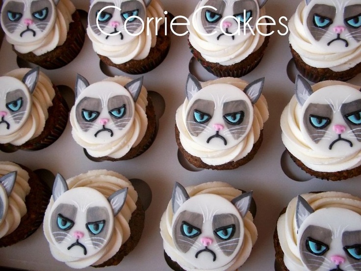 Grumpy Cat Cupcake Grumpy Cat Cupcake