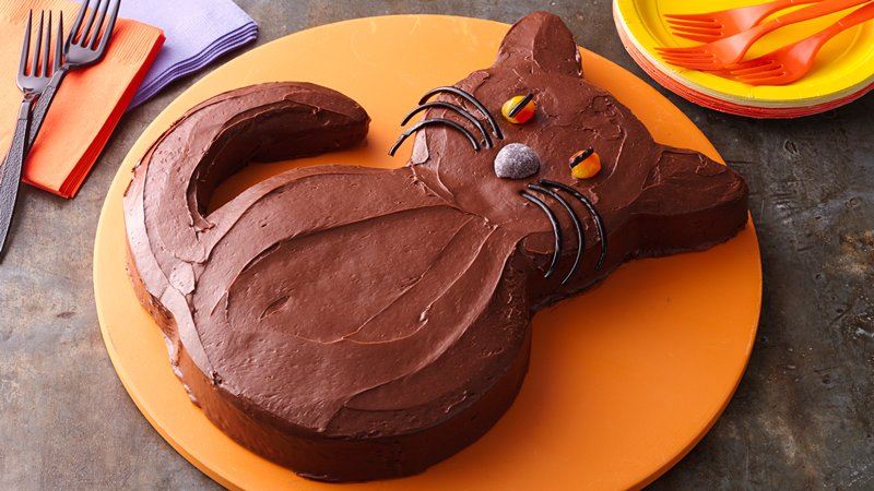 Halloween Black Cat Cake Betty Crocker