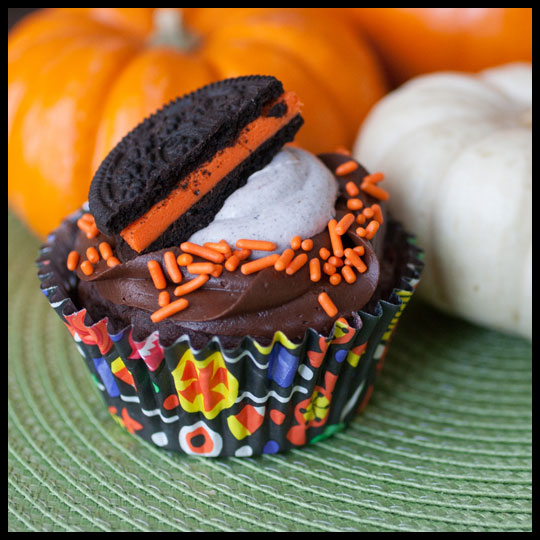 Halloween Oreo Cupcakes