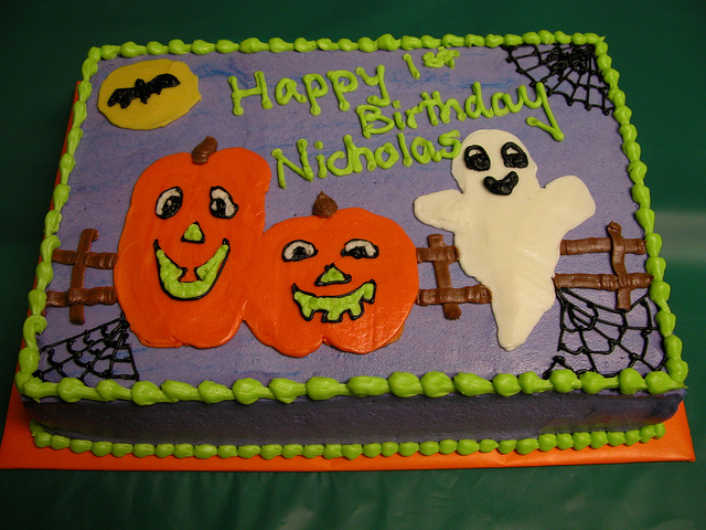 Halloween Sheet Cake