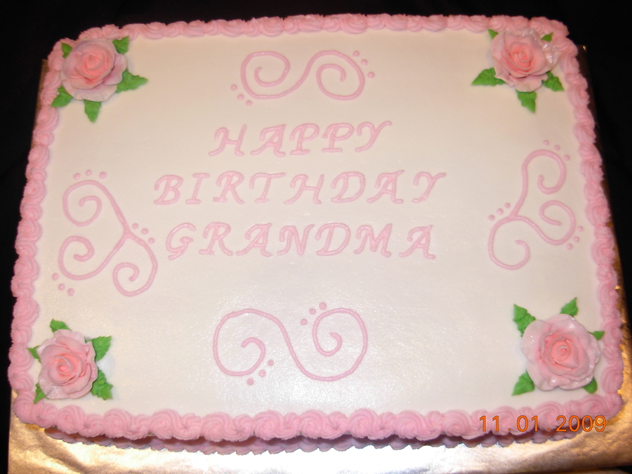 Happy Birthday Grandma Cake