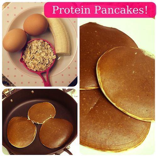 6 Photos of Vanilla Whey Protein Banana Oatmeal Pancakes