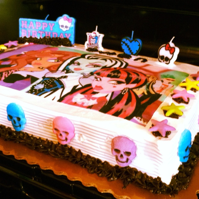 Homemade Monster High Cake